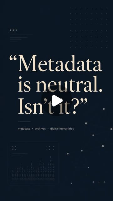 Metadata is neutral. Isn’t it?